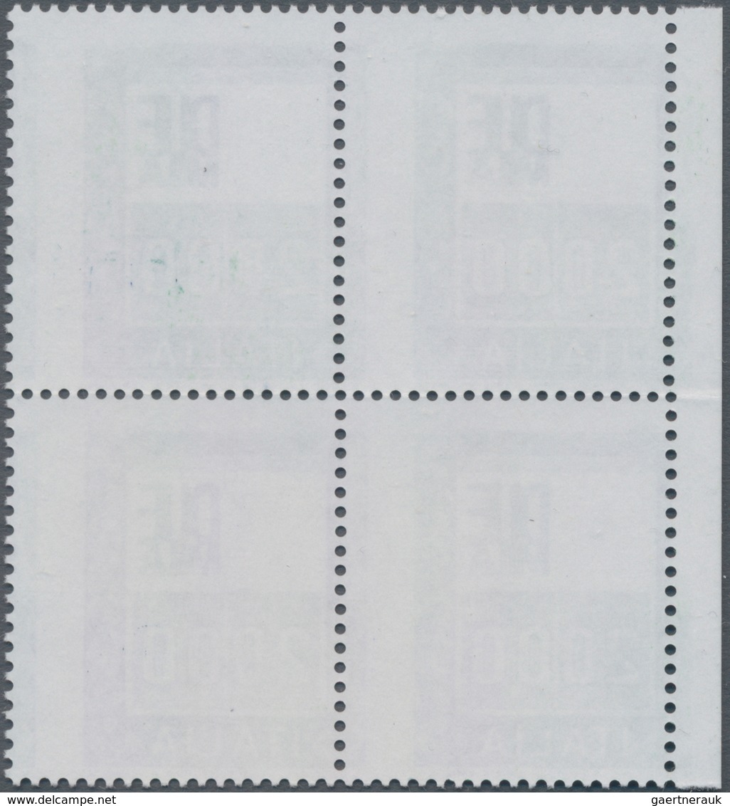 Italien: 1979, 2000 L Multiple Colour Block Of Four Without The Effigy And With Very Displaced Verti - Mint/hinged