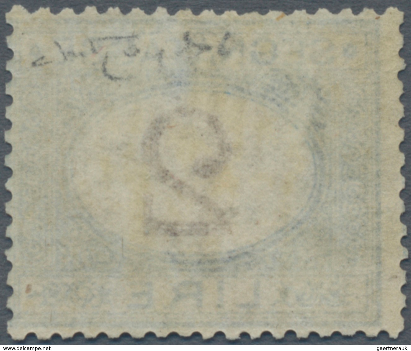 Italien - Portomarken: 1870, 2 Lire Light Blue And Brown, Mint Never Hinged. Slightly Off Centered. - Strafport