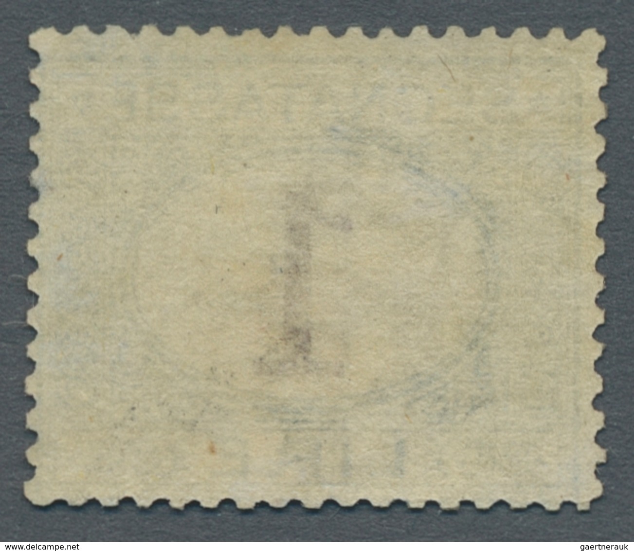 Italien - Portomarken: 1870, "1 L. Blue/brown", In Fresh Color With Above-average Perforation And Or - Strafport
