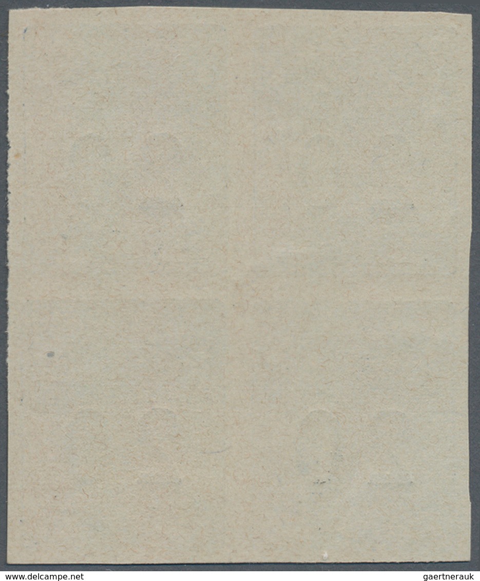 Italien - Postanweisungsmarken: 1924, 20 C Blue/black In Block Of Four, Imperforated Proof, Mint Nev - Insured
