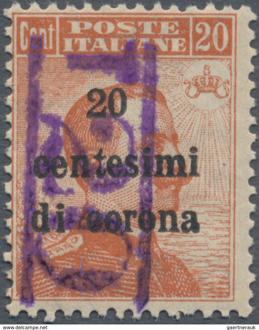 Italienische Besetzung 1918/23 - Trentino: 1918/1919:20 C Orange Of Italian Definitives, Overprinted - Trento