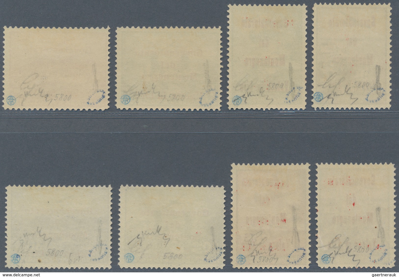 Italienische Besetzung 1941/43 - Montenegro: 1943, 0.50 L - 30 L Airmail Stamps, Complete Set With R - Montenegro