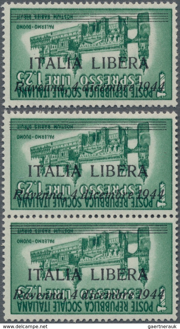 Italien - Lokalausgaben 1944/45 - Ravenna: 1944/45: Local Propaganda Emissions: Ravenna, 1,25 Lire E - Centraal Comité Van Het Nationaal Verzet (CLN)