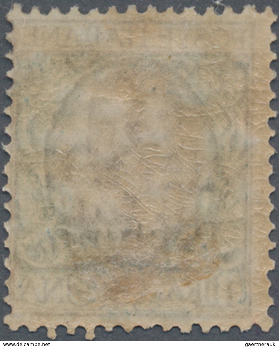 Italienische Post In China: 1918/1919, Pechino 40c. On 1l. Brown/green Showing Variety "shifted/divi - Tientsin