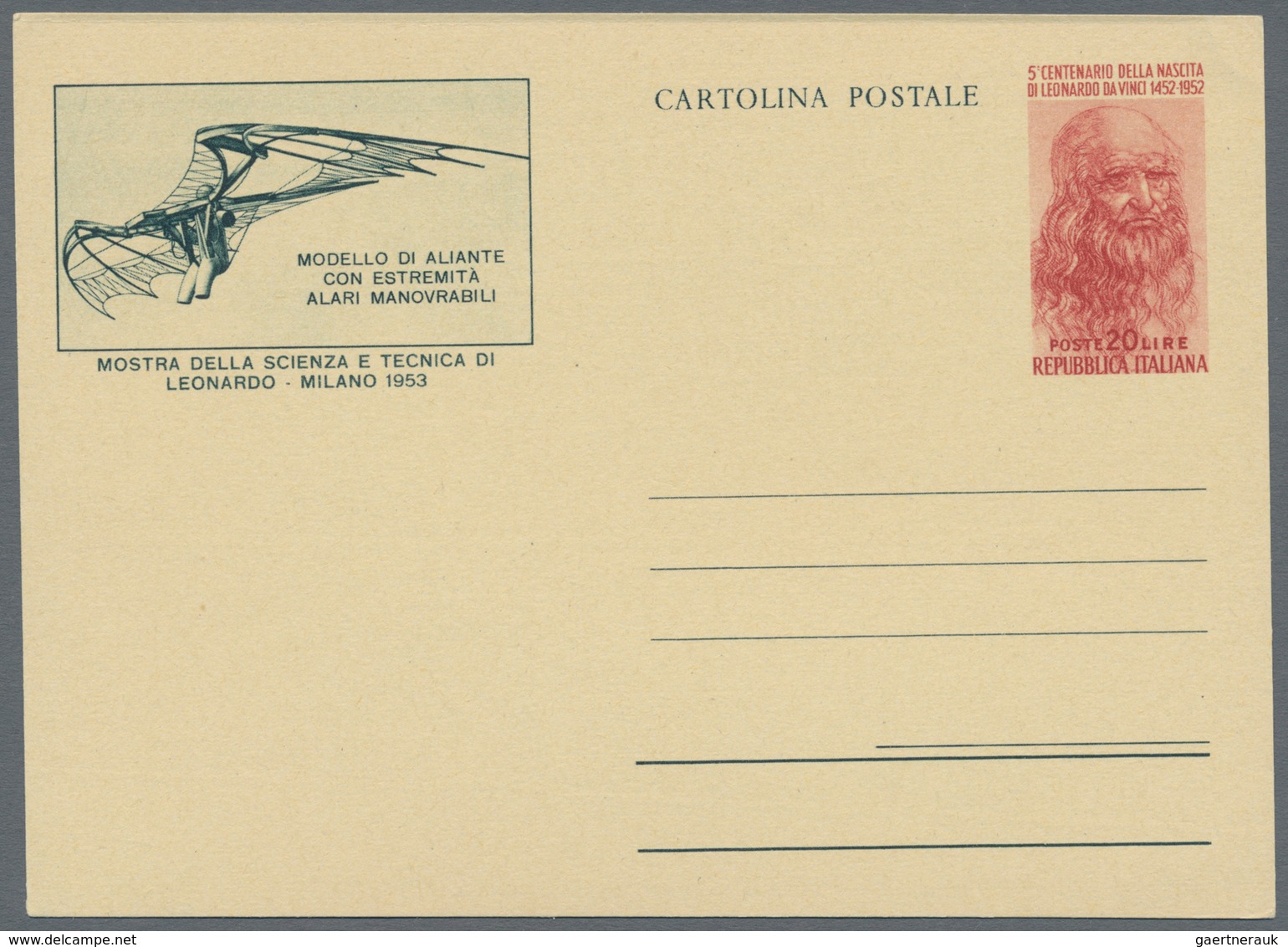 Italien - Ganzsachen: 1946. Mailan Fair For Science And Technics. Superp Unused Set Of Five Postal S - Stamped Stationery