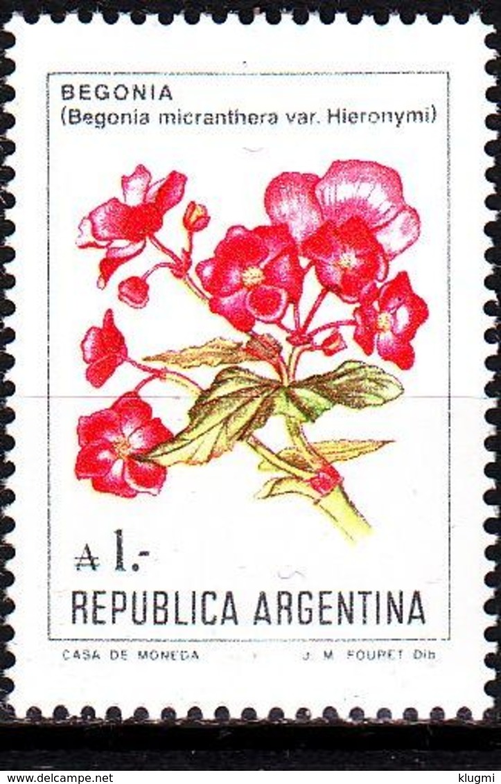ARGENTINIEN ARGENTINA [1985] MiNr 1757 ( **/mnh ) Ex Blumen - Ongebruikt