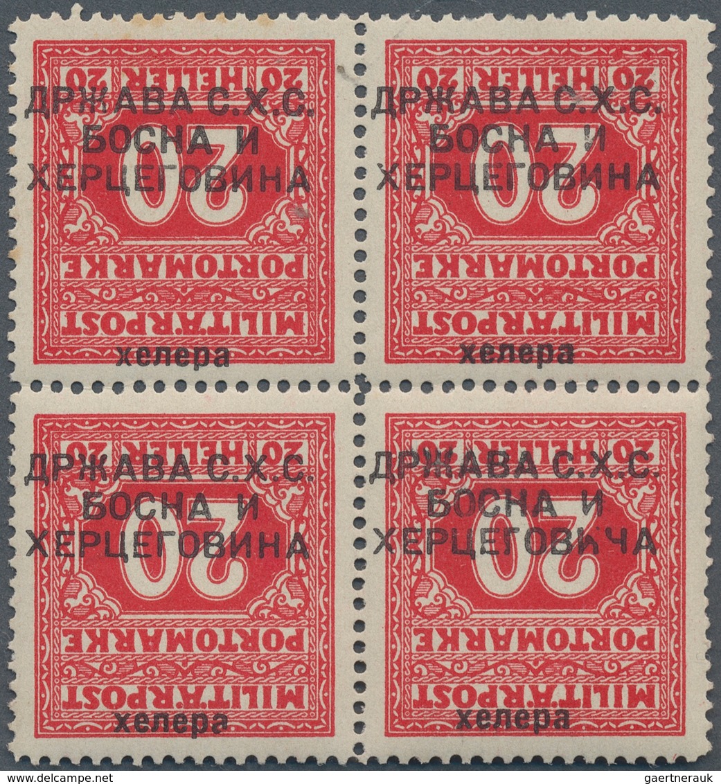 Jugoslawien - Portomarken: 1918 (20 Dec). Provisional Postage Dues. Last Bosnian P. Dues Of 1916-191 - Postage Due