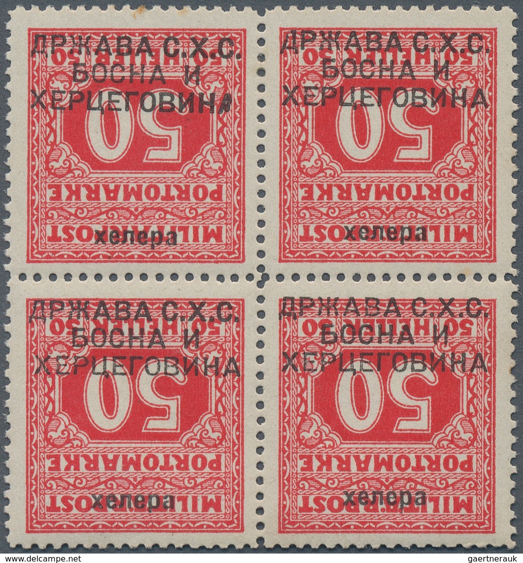 Jugoslawien - Portomarken: 1918 (20 Dec.). Provisional Postage Dues. Last Bosnian P. Dues Of 1916-19 - Postage Due