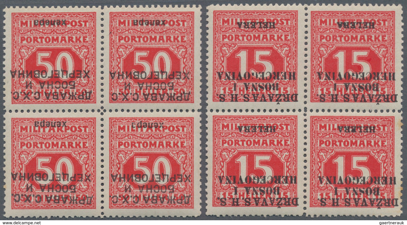 Jugoslawien - Portomarken: 1918. Postage Dues. Provisional Issue. Last Bosnian Postage Dues Overprin - Postage Due