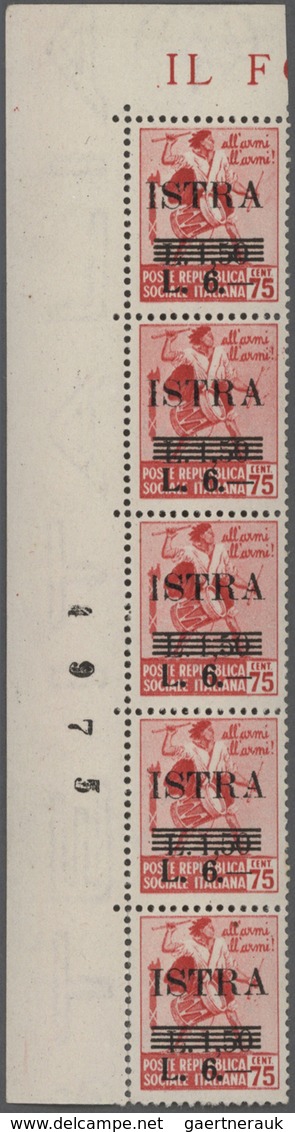 Jugoslawien - Volksrepubliken 1945: Istrien Und Slow. Küstenland: 1945, 4 Lire To 20 Lire, 100 Compl - Andere & Zonder Classificatie