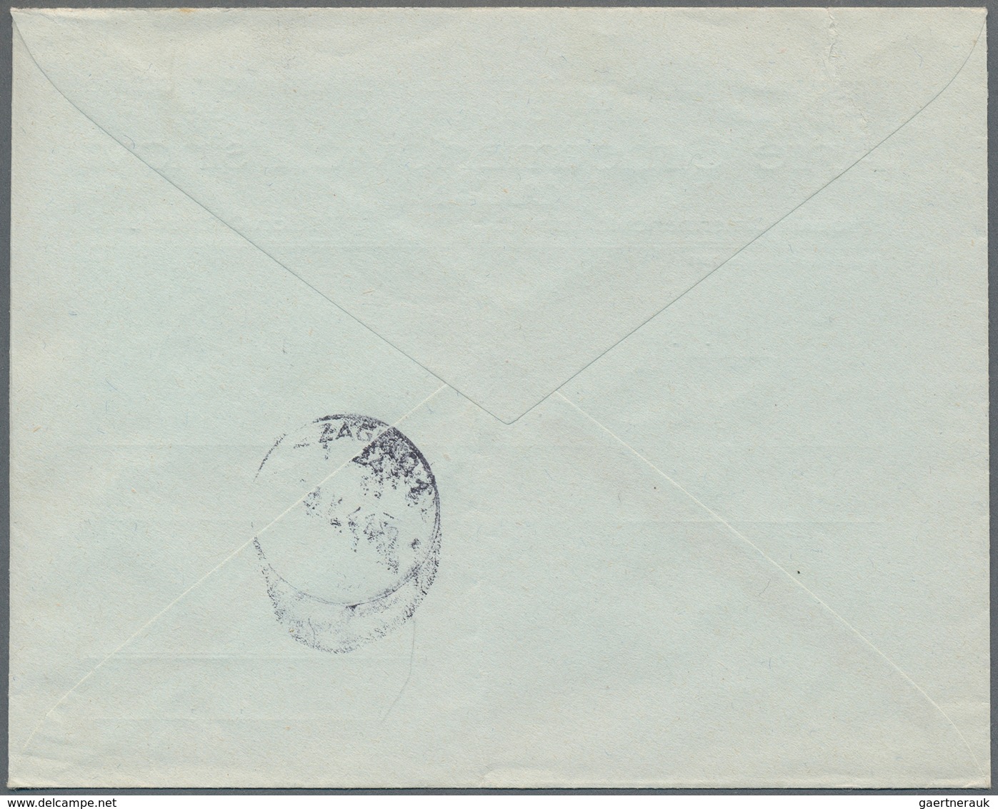 Kroatien: 1941. Printed Business Envelope To SHELL Co. Zagreb Branch, Franked 0,50 D Orange Of 1st C - Kroatië