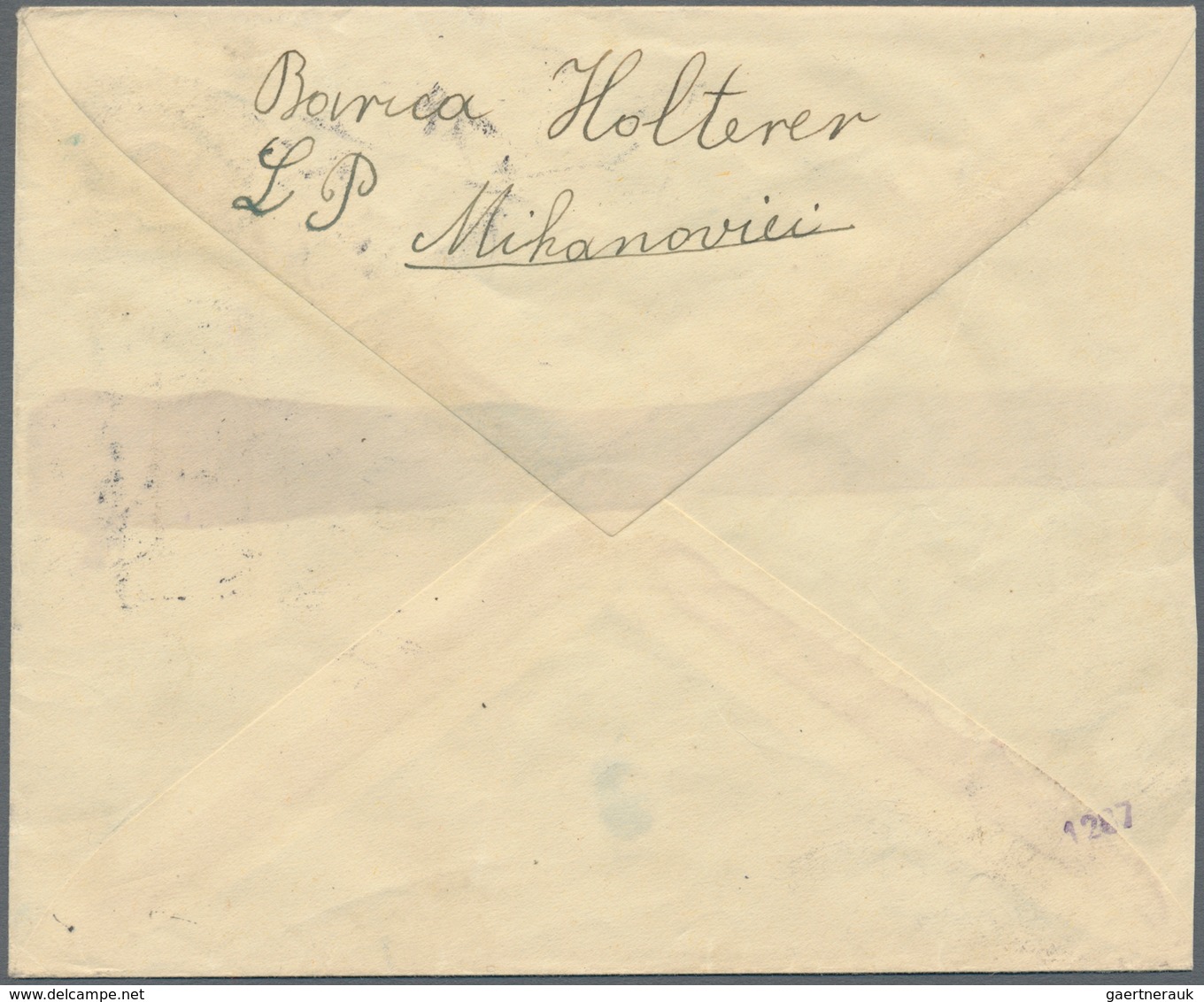 Kroatien: 1945. Letter To Steirmark, Correctly Franked With 14 K, Made Up Of 4K Ultramarine And Two - Kroatië