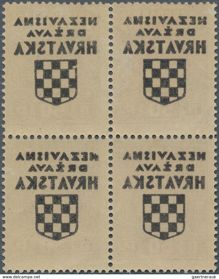 Kroatien - Portomarken: 1941. Postage Due. Provisional Issue Created By Overprinting The Last Postag - Kroatië