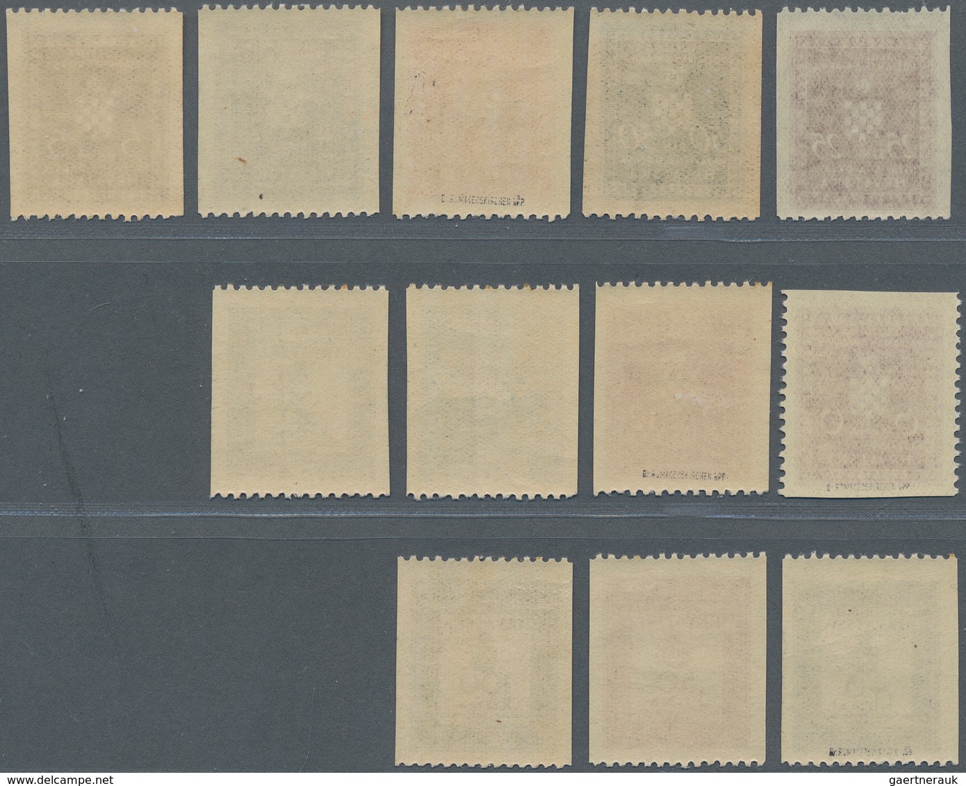 Kroatien - Dienstmarken: 1942/1944. Officials. Slection Of 12 Values, Eleven Of Them Only Perforated - Croacia