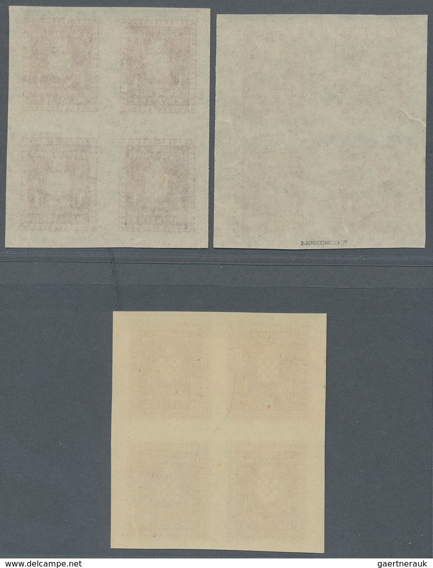 Kroatien - Dienstmarken: 1942. Officials. 1 K Pale Brown Red, Imperforated, Pelure Paper, Showing BA - Kroatië