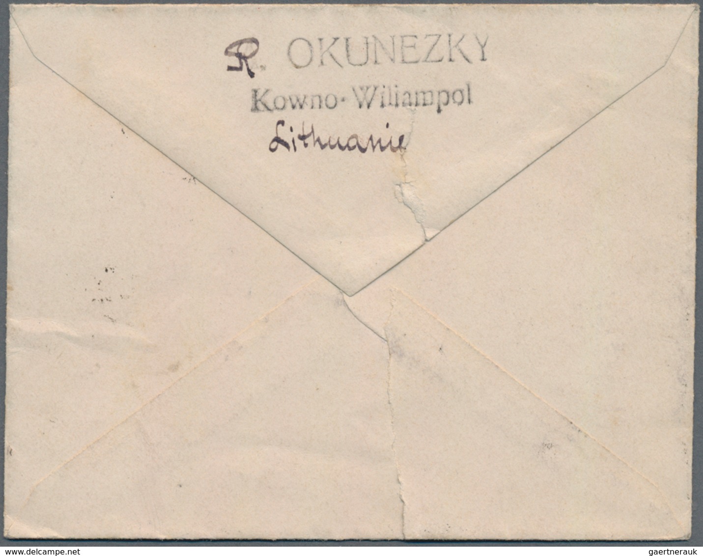 Lettland: 1924/26, Two Covers To Kinsen/Korea From Latvia Resp. Lithuania: Registered From "ZEHSIS 9 - Letland