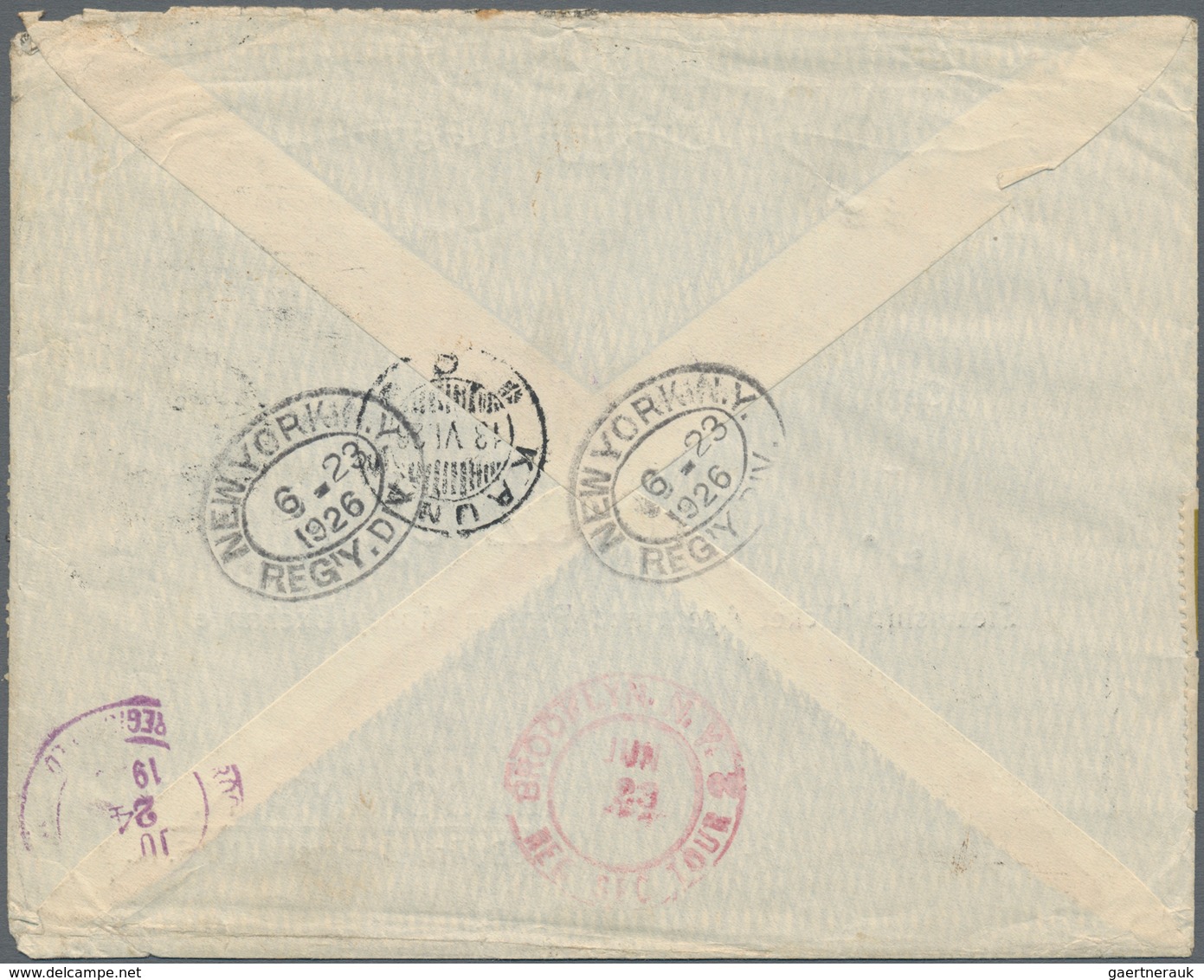 Litauen: 1926. "Lithuanian Credis Bank, Kaunas" Impred Envelope Toa Naddress In BROOKLYN, NEW YORK, - Litouwen