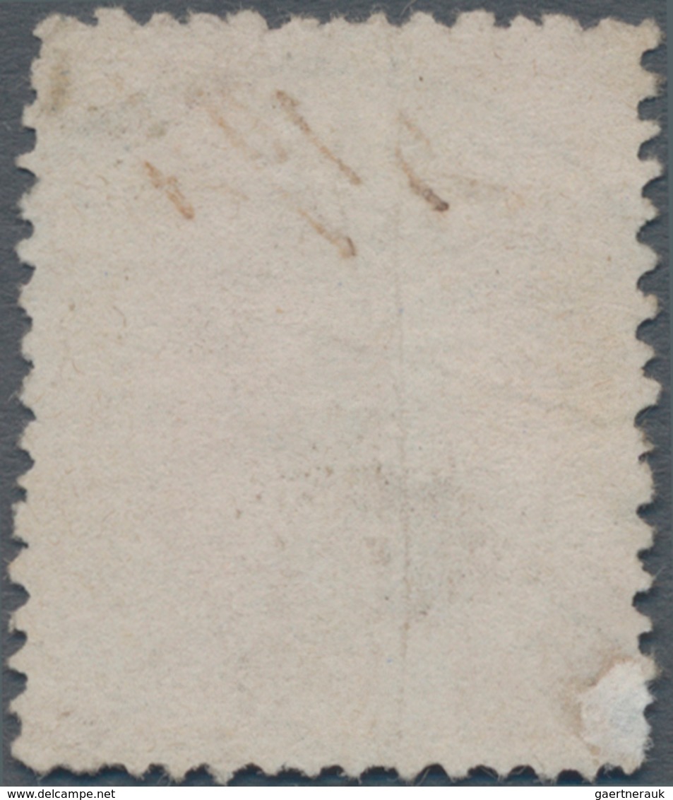 Luxemburg: 1882, 20c. Orange-yellow With Distinctive Vertical Paper Fold, Postally Used "LUXEMBOURG - Otros & Sin Clasificación