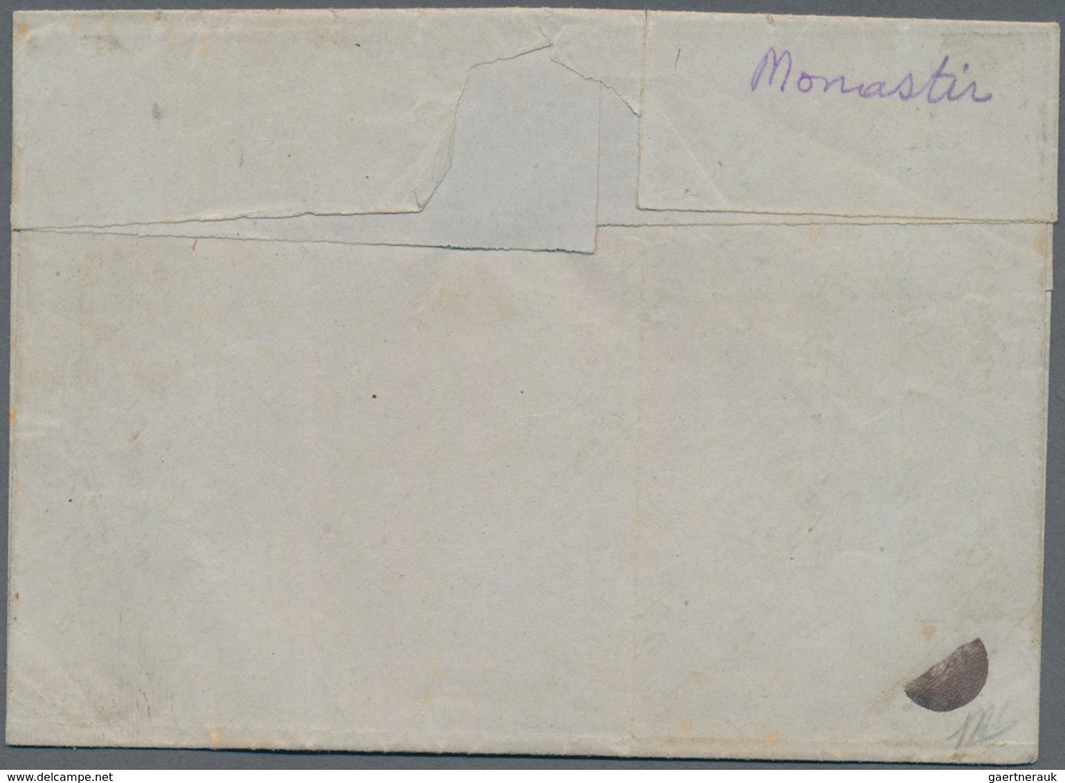 Mazedonien - Stempel: 1861. Entire Letter Originated In BITOL (MONASTIR) In Macedonia, Postmarked Wi - Noord-Macedonië