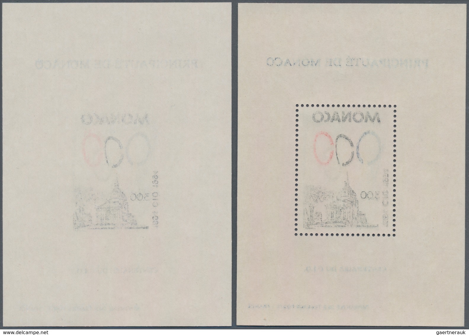 Monaco: 1994, 100 Years Olympic Committee (olympic Flag And Sorbonne University In Paris) Perforated - Ongebruikt