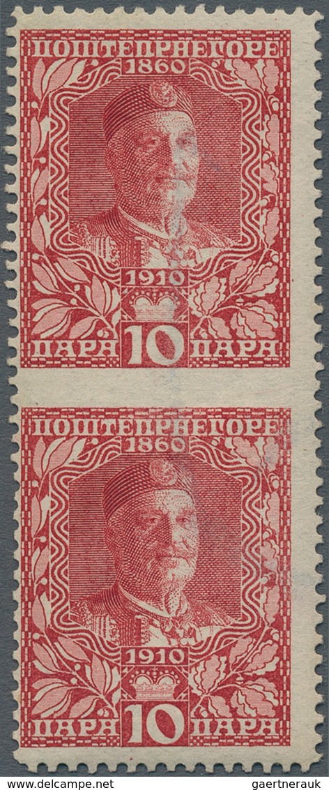 Montenegro: 1910. Proclamation Of Kingdom And 50th Anniversary Of Reign Of Prince Nicholas. 10p Rose - Montenegro