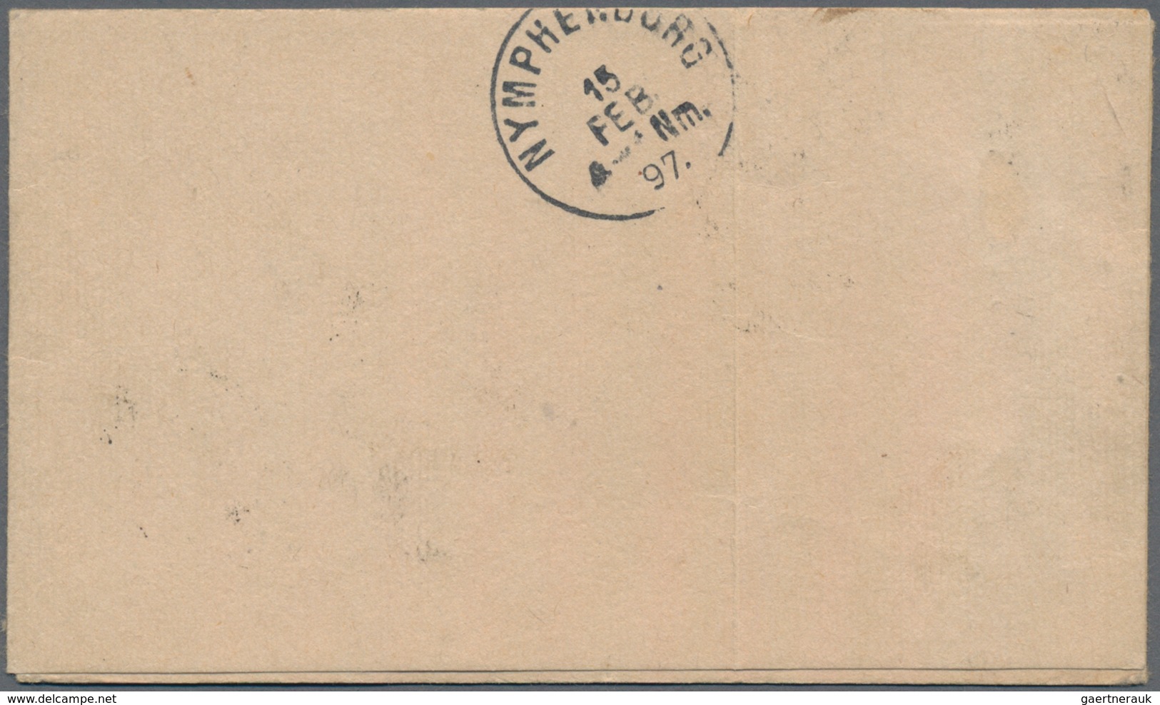 Montenegro - Ganzsachen: 1896. 5 N "Monastary" Design 5n Blackish-blue And Olive-yellow Postaly Stat - Montenegro