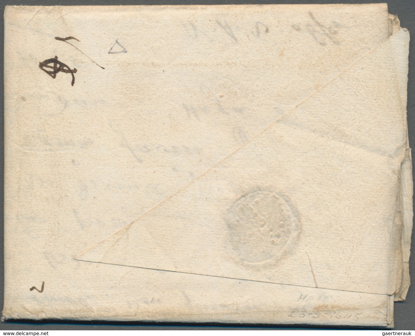 Niederlande - Vorphilatelie: 1645, DEN HAAG, Entire Lettersheet With Full Message Written In Latin A - ...-1852 Voorlopers