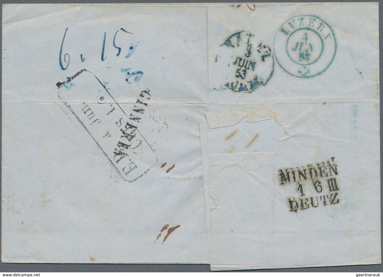 Niederlande - Vorphilatelie: 1852/1853, Two Folded Letter-sheets With Straight Line GINNEKEN, Each S - ...-1852 Precursores