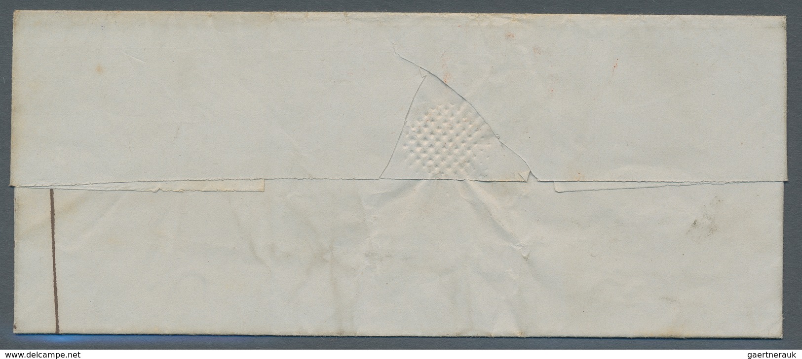 Niederlande: 1853, Stampless Folded Letter Transported By Boat Service RYNNEN STROOMBOOT MATSCHAPEK - Autres & Non Classés