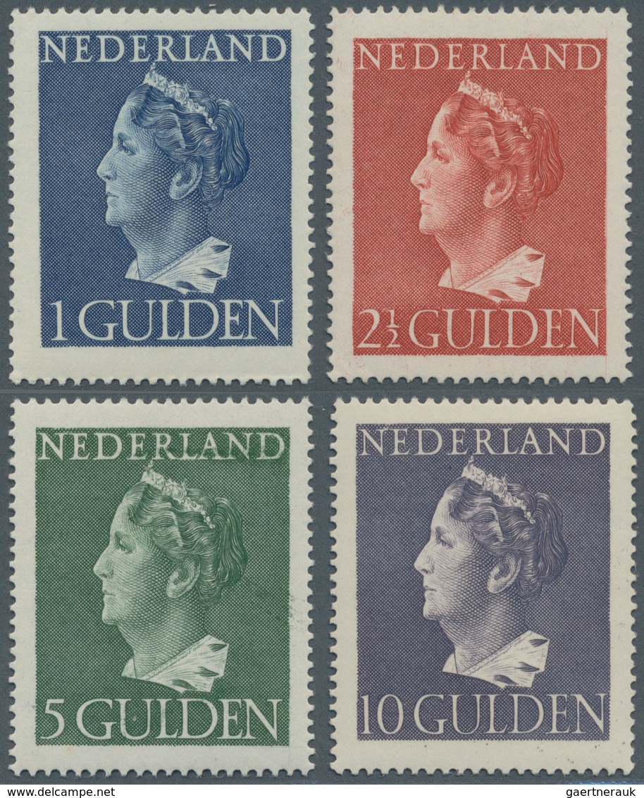 Niederlande: 1946, 1 - 10 Gulden Queen Wilhelmina, Unused, Almost As Mint Never Hinged , Mi Für ** 6 - Other & Unclassified