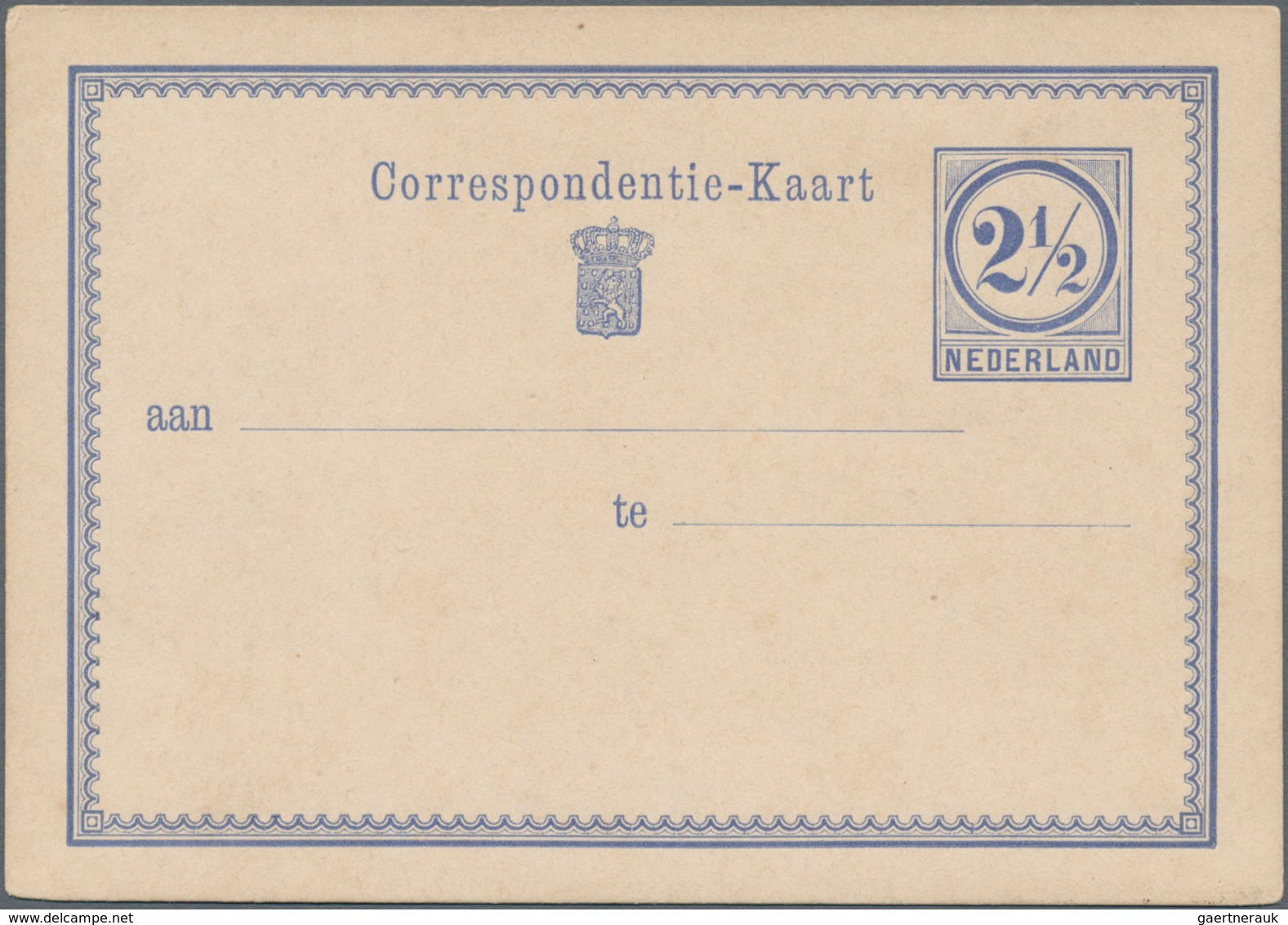 Niederlande - Ganzsachen: 1876, Five Unused Postal Stationeries As Rare Proofs In Different Colors, - Postal Stationery