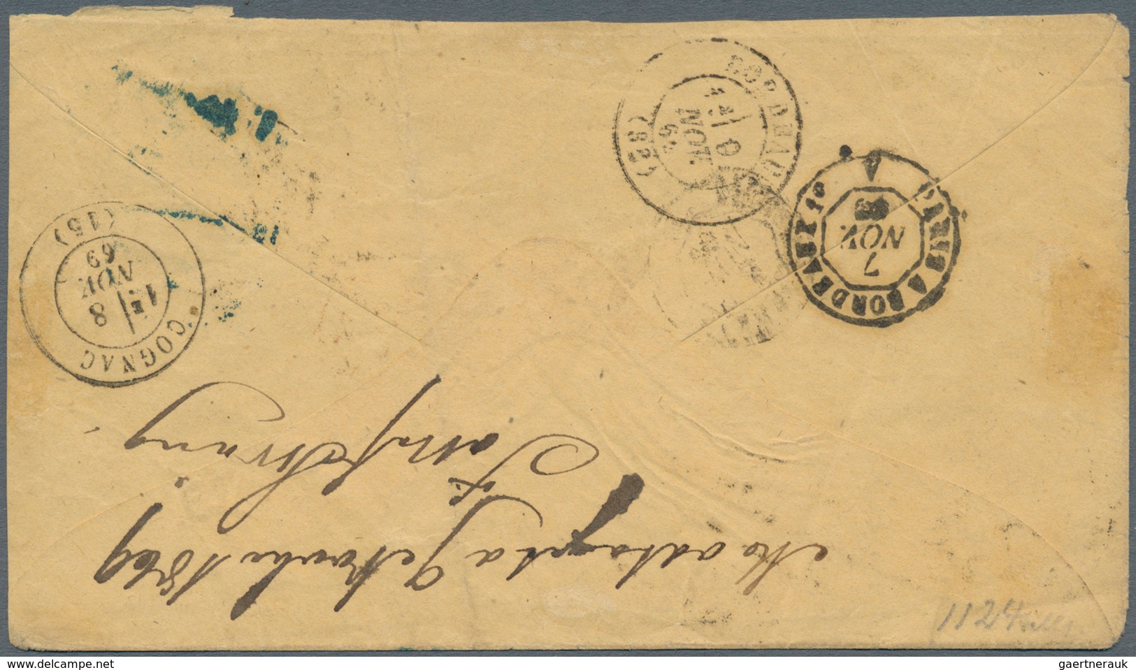 Norwegen: 1867, 3 Sk. Violett, 4 Sk. Blau Und 8 Sk. Karminrosa Zusammen Auf Kabinett-Couvert Von "CH - Cartas & Documentos