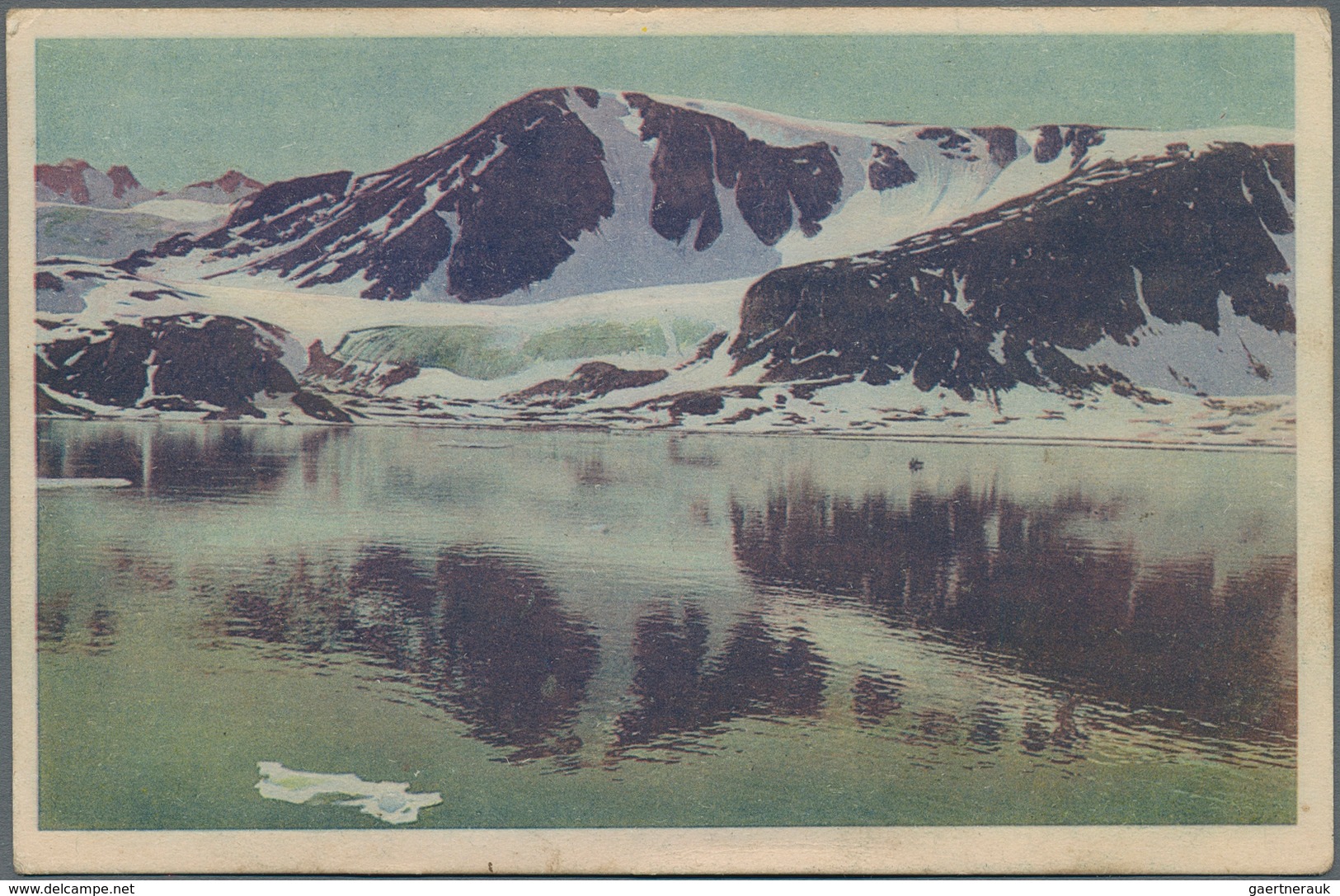 Norwegen - Privatpost Spitzbergen: 1913, Two Coloured Ppc Of North German Lloyd "REDBAI" Resp. "CROS - Lokale Uitgaven