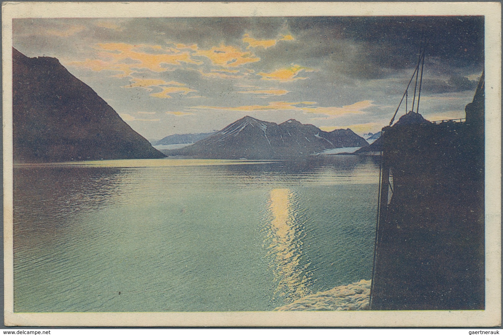 Norwegen - Privatpost Spitzbergen: 1913, Two Coloured Ppc Of North German Lloyd "REDBAI" Resp. "CROS - Lokale Uitgaven