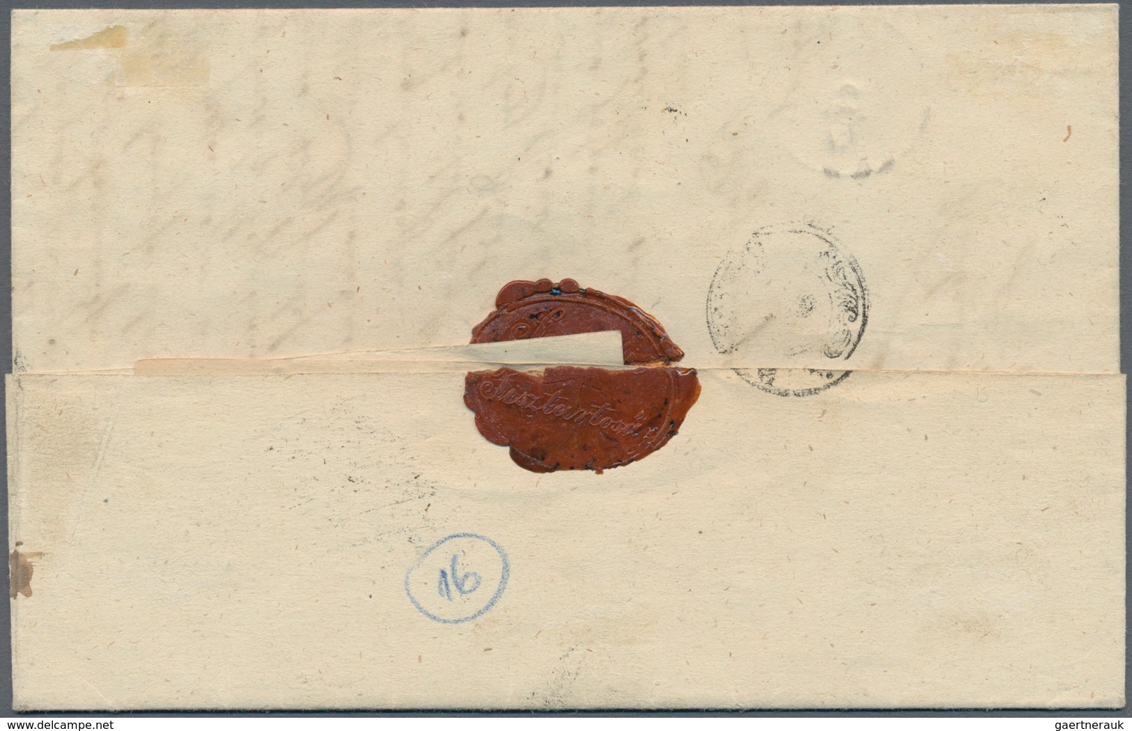 Österreich: 1850, 6 Kreuzer Braun, Handpapier Type III, Linke Hälfte Einer Senkrecht Halbierten Mark - Other & Unclassified