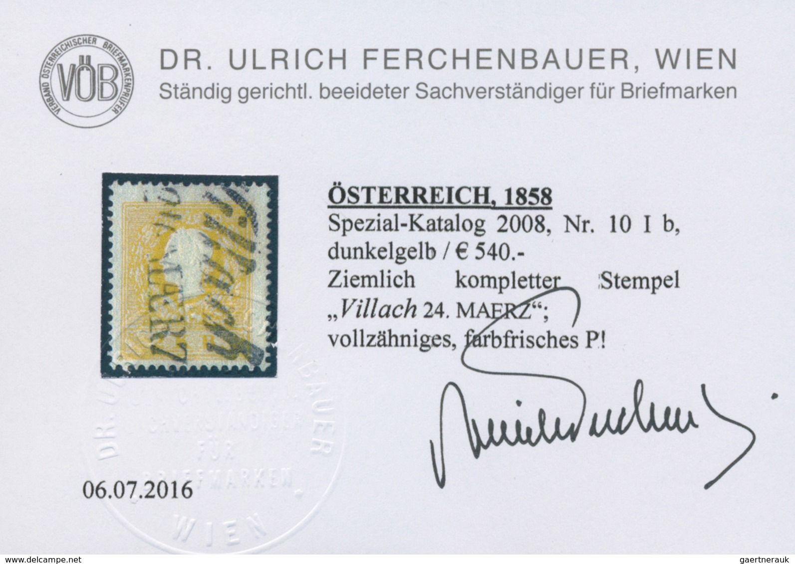 Österreich: 1858, 2 Kr Gelb, Type I Auf Briefstück Mit Teilstempel Wien Sowie 2 Kr Dunkelgelb, Type - Otros & Sin Clasificación