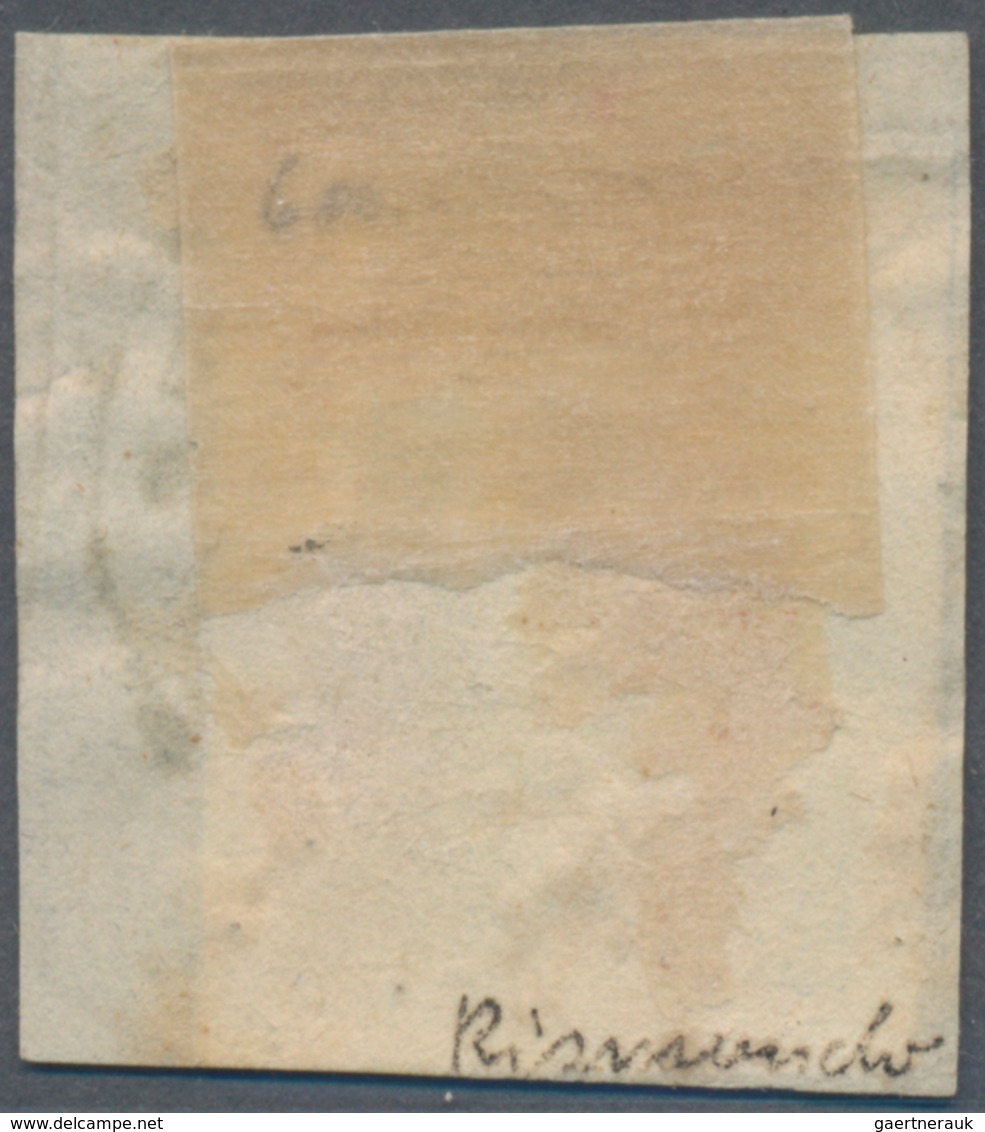 Österreich: 1858, (1.05 Kr) Blau Sauber Entwertet Mit K1 MANTOVA Auf Briefstück, Die Marke Ist Voll- - Otros & Sin Clasificación