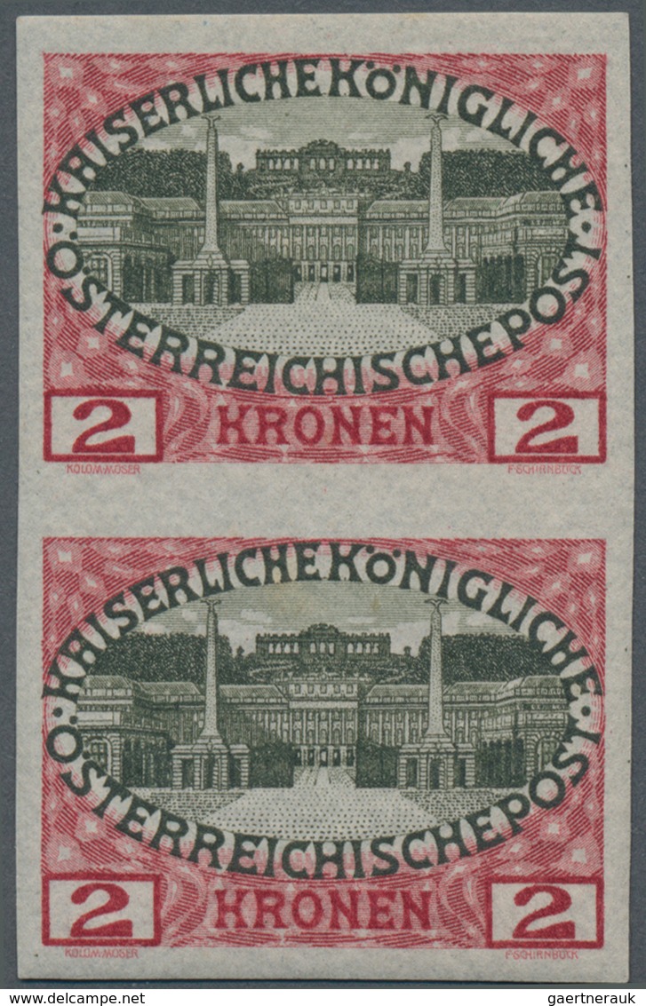 Österreich: 1908, 2 Kr. Rot/oliv "Zum 60 Jährigen Regierungsjubiläum Kaiser Franz Josephs" Im UNGEZÄ - Other & Unclassified