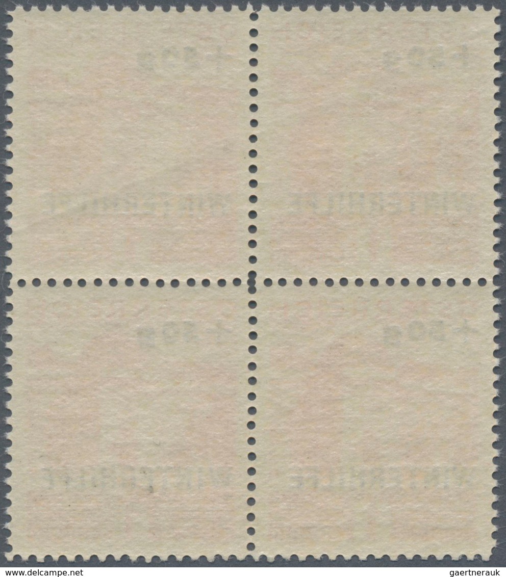 Österreich: 1933, Winterhilfe, Kompletter Postfrischer Luxus-Viererblock-Satz (A.N.K. €440,-). - Other & Unclassified