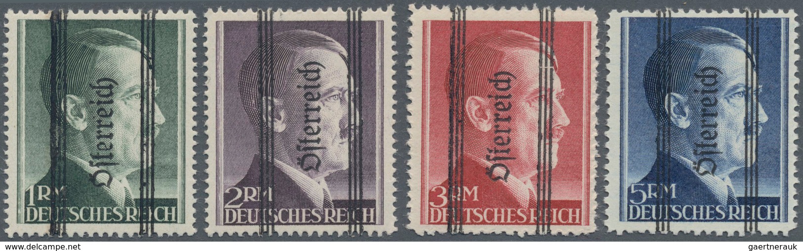 Österreich: 1945, Grazer Aufdruck, Markwerte Mit Kurzem Aufdruck, Postfrisch, Signiert Sturzeis VÖB - Andere & Zonder Classificatie