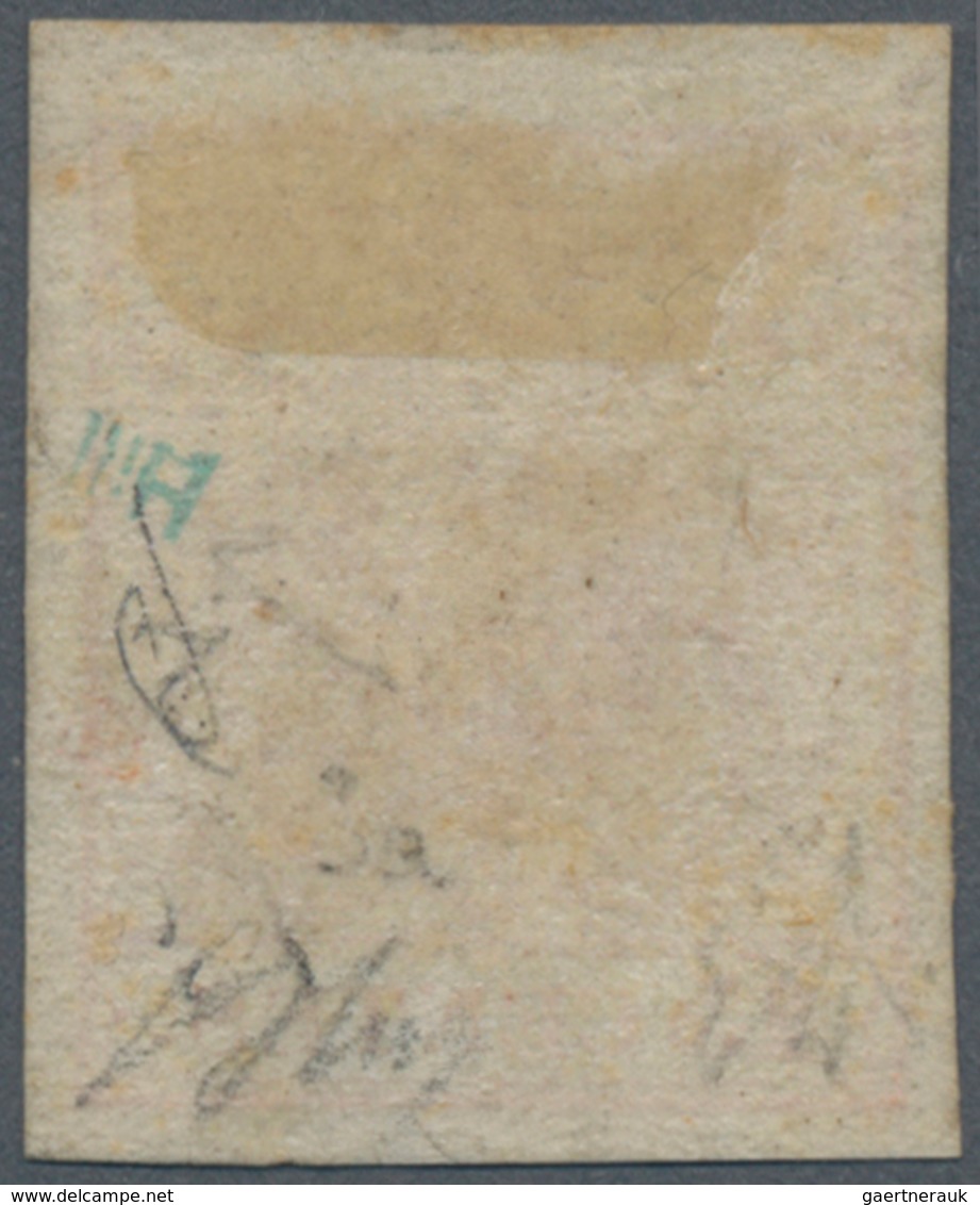 Österreich - Lombardei Und Venetien: 1850, 15 Centes Rosakarmin Type I Handpapier Ungebraucht Mit Re - Lombardy-Venetia