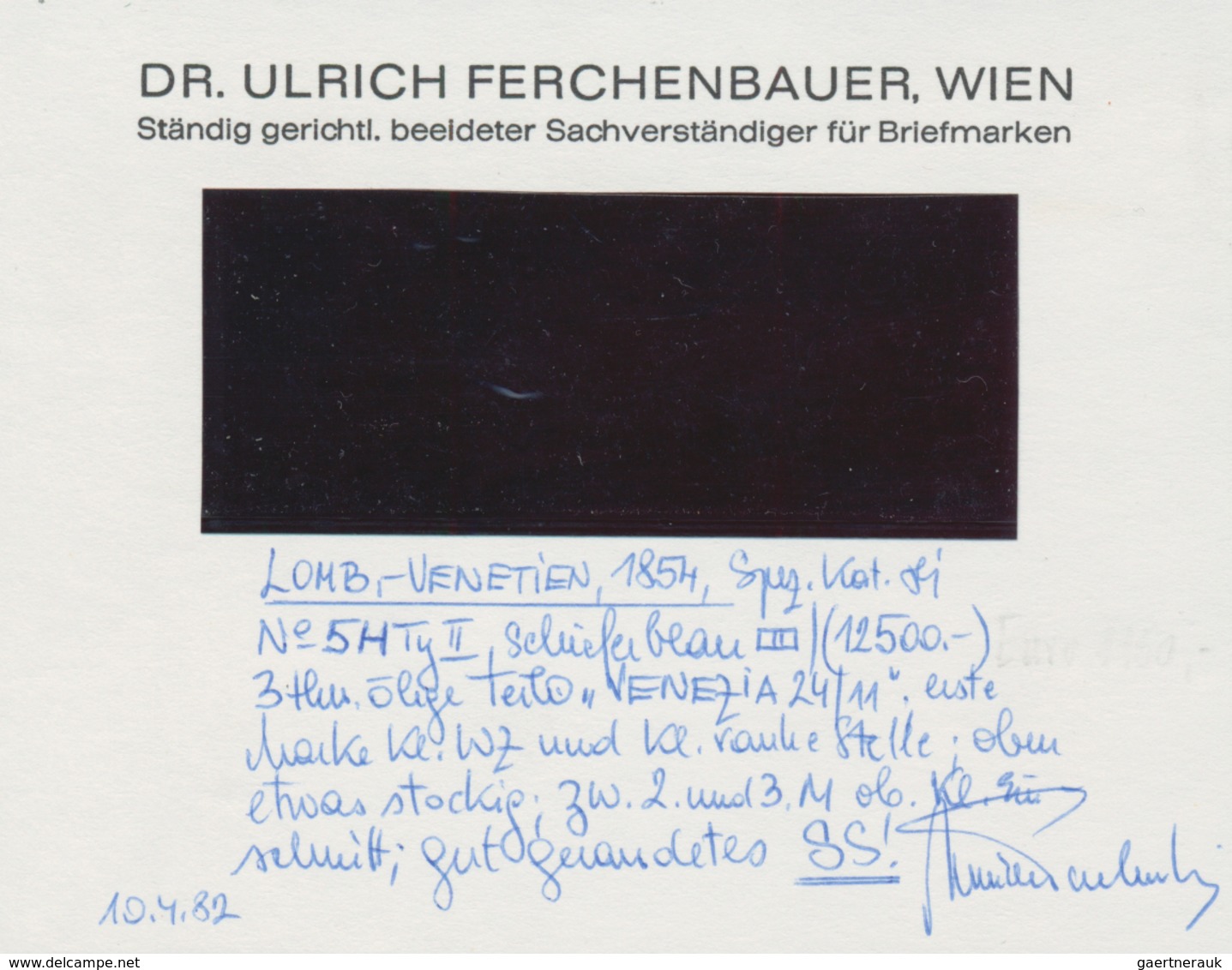 Österreich - Lombardei Und Venetien: 1850, 45 C Blau Type II Im Waager. 3er-Streifen Entwertet Mit K - Lombardy-Venetia