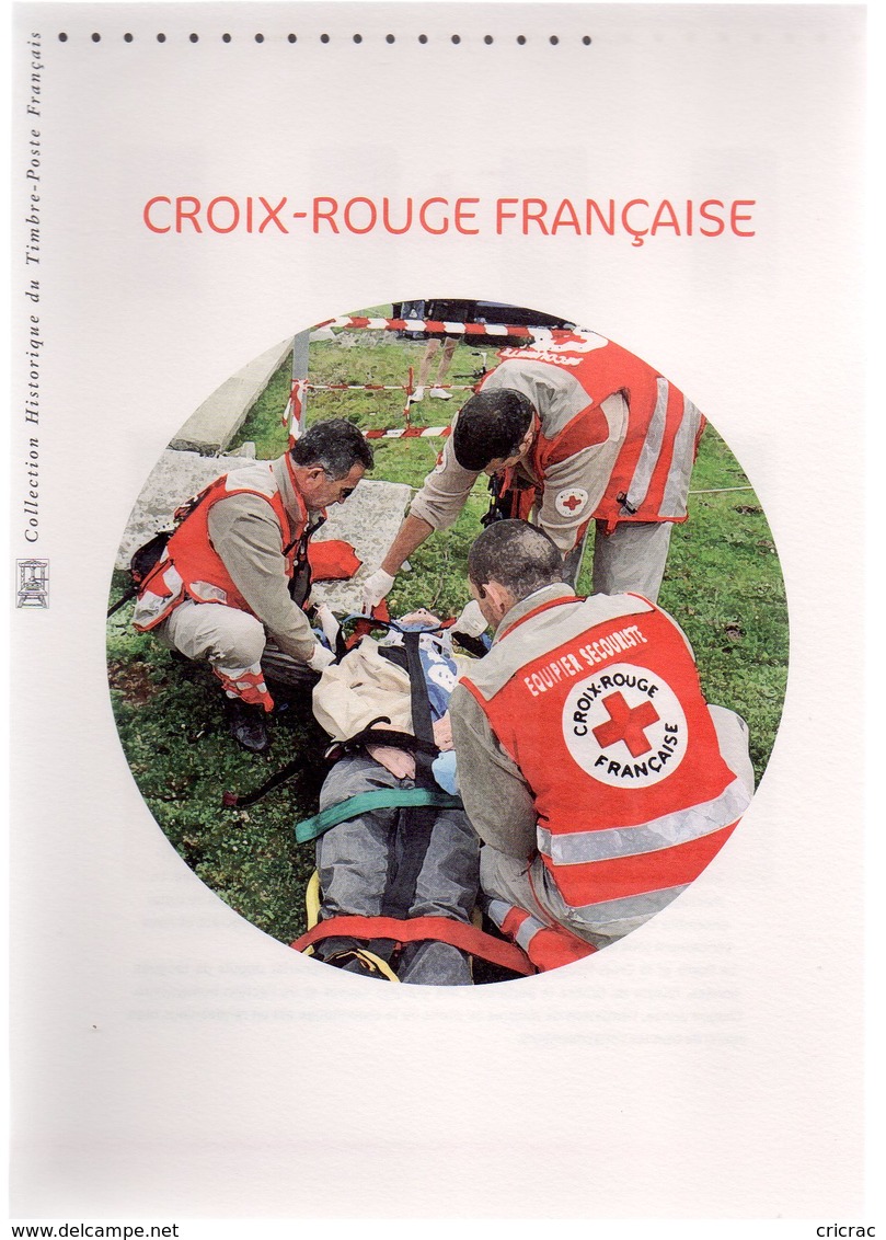 Croix-rouge Française 2013  Sur Document Officiel 1er Jour De 4 Pages NEUF Avec Pochette Classeur - 2010-2019