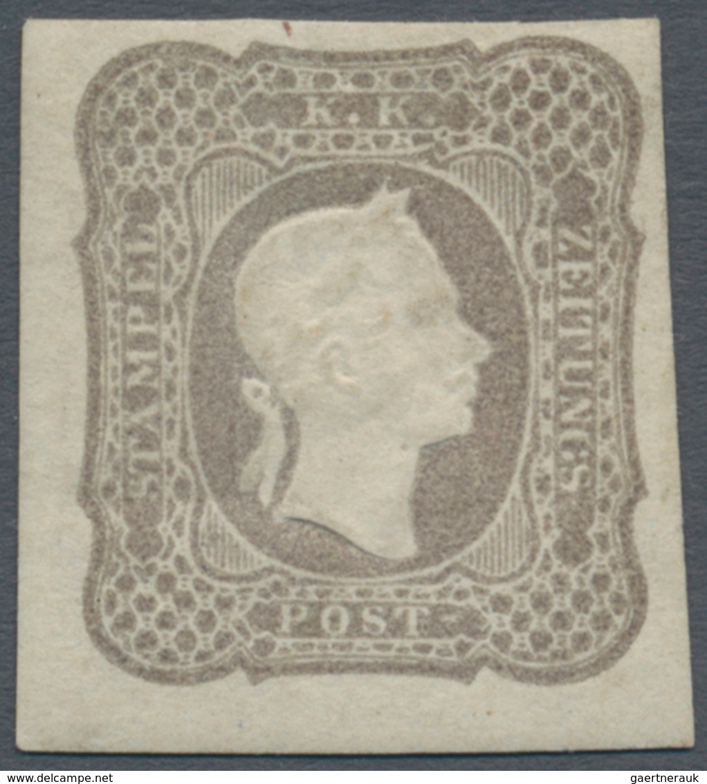 Österreich - Lombardei Und Venetien - Zeitungsmarken: 1861, (1,05 Kr/So) Zeitungsmarke In Der Sehr S - Lombardy-Venetia