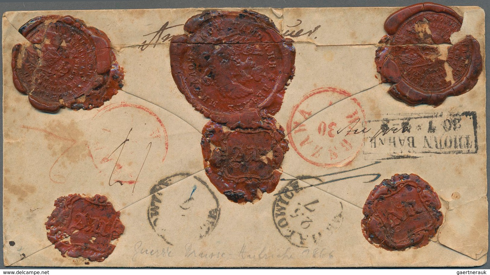 Österreich - Militärpost / Feldpost: 1866, Preußisch-Österreichischer Krieg: Nachnahme-Brief Aus CAS - Other & Unclassified