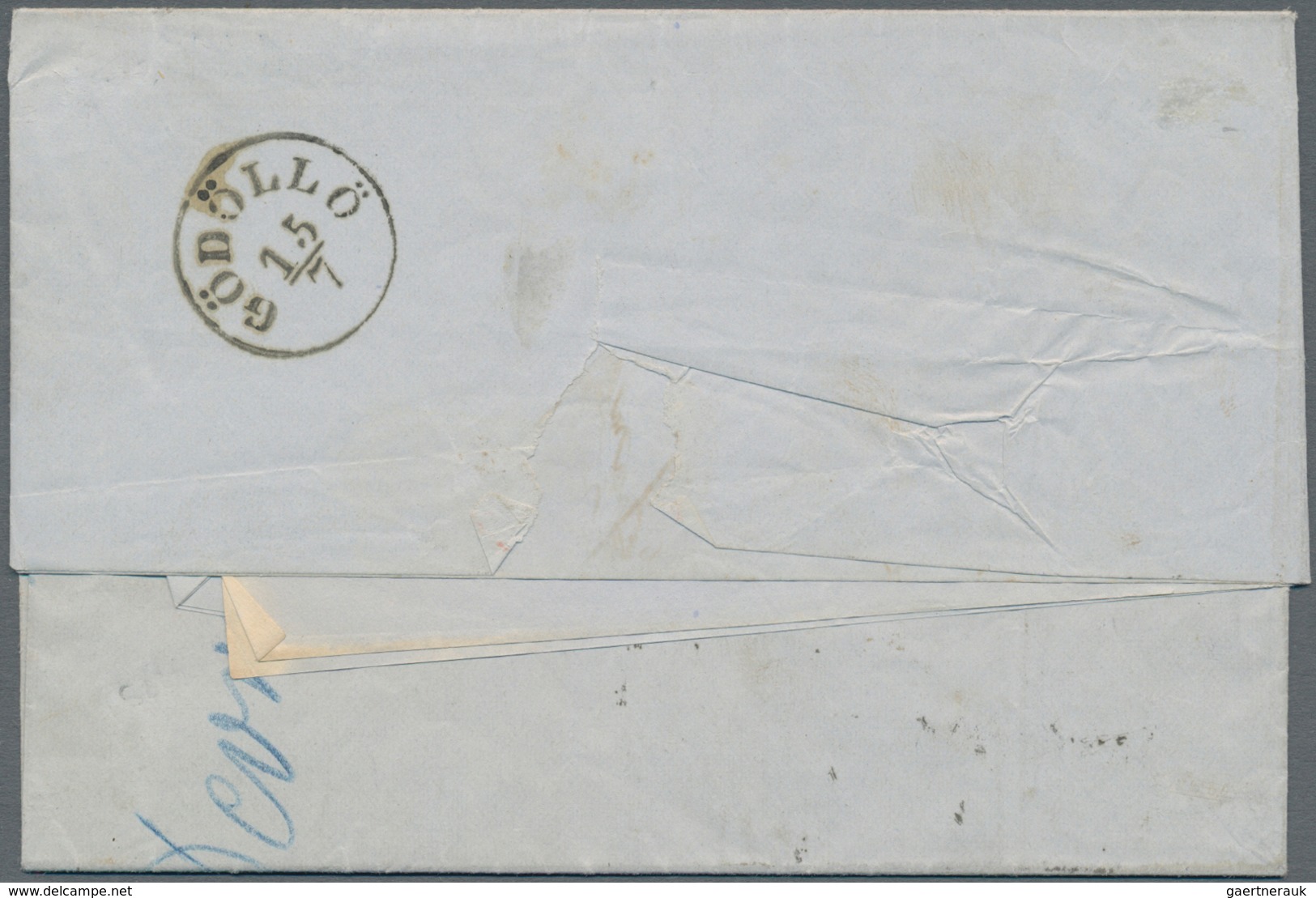 Österreich - Ganzsachen: 1861, 3 Kr. Grün Ganzsachenausschnitt Auf Briefhülle Von "PEST 15/7" Nach G - Andere & Zonder Classificatie