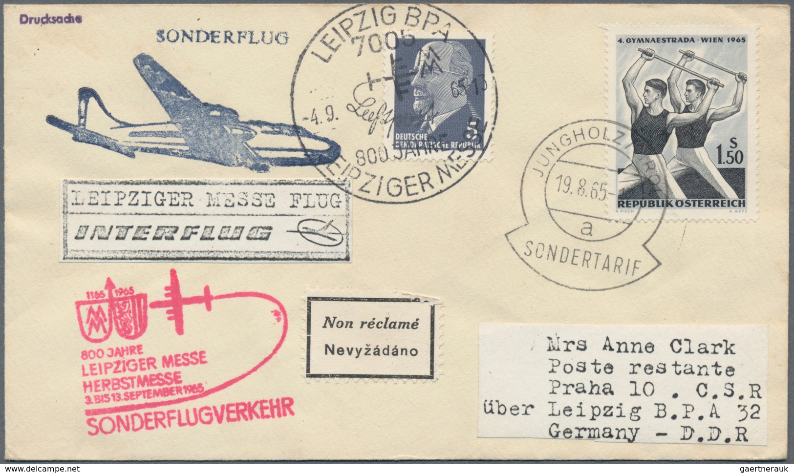 Österreich - Besonderheiten: 1962/1966, 5 Luftpost-Briefe Aus Jungholz (Zolllanschlußgebiet) Mit Ste - Other & Unclassified