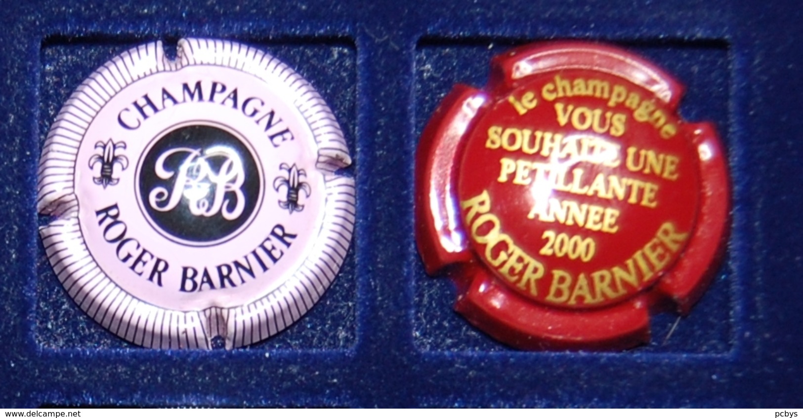 2 Plaque De Muselet De Champagne Barnier Roger Dont An 2000 - Autres & Non Classés