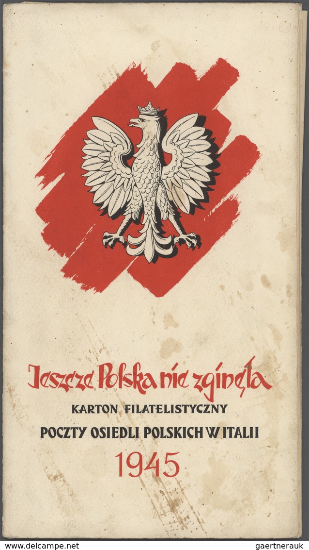 Polen: 1946 POLISH CORPS: Special Limitted Booklet Folder (No. 1994 Of 2000) With 10 Pages Bearing S - Ongebruikt
