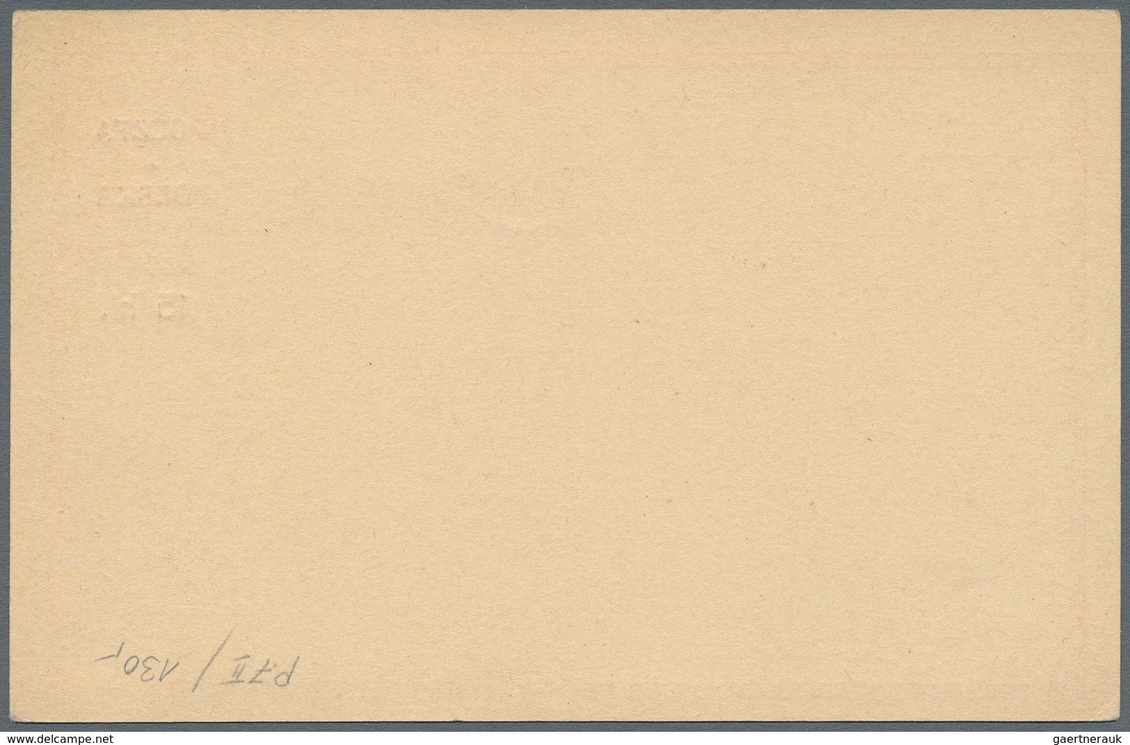 Polen - Ganzsachen: 1919 Unused Postal Stationery Card, Original Card Of Austria P 217 With Overprin - Postwaardestukken